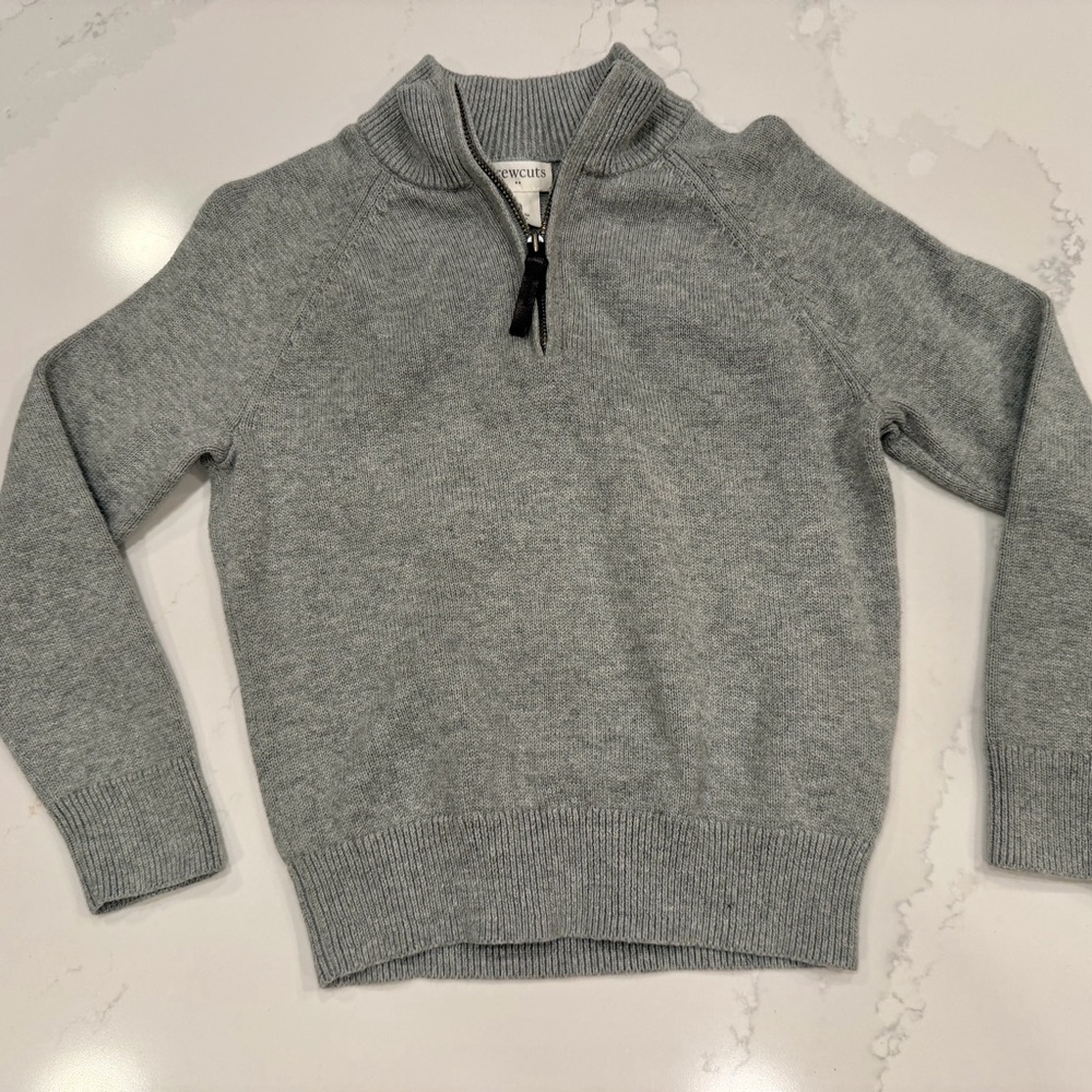 Toddler Gray‎ JCrew Crewcuts Quarter-Zip Sweater